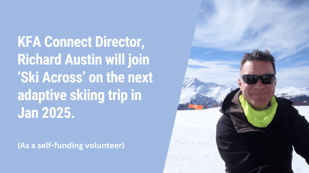 Richard Austin 2025 Ski Across Volunteer 1 1024x576 - KFA Connect’s £1000 Donation and Volunteer Efforts Support 'Ski Across' Charity Skiing Trip for People with Special Needs